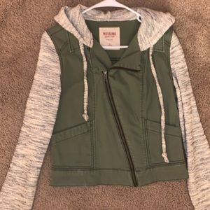 Hooded Multi-Textured Jacket